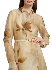 Aniyah Floral Silk Gauze Day Dress