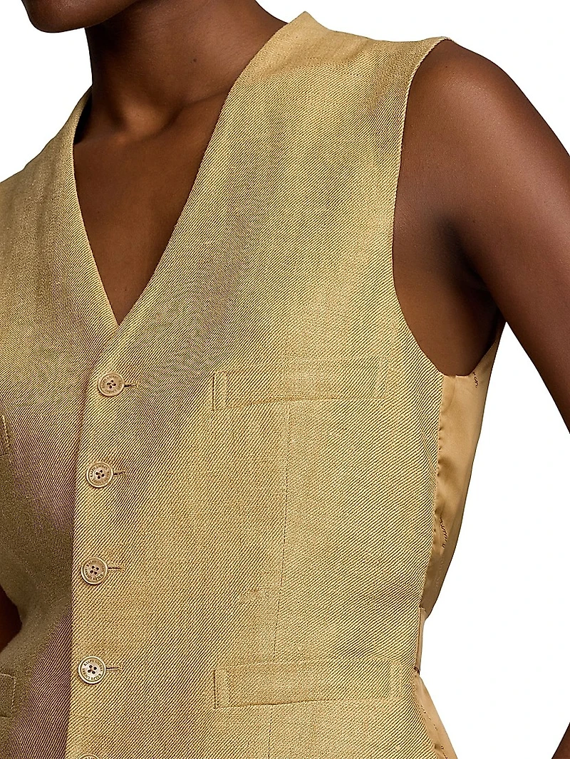 Jaden Rustic Twill Vest
