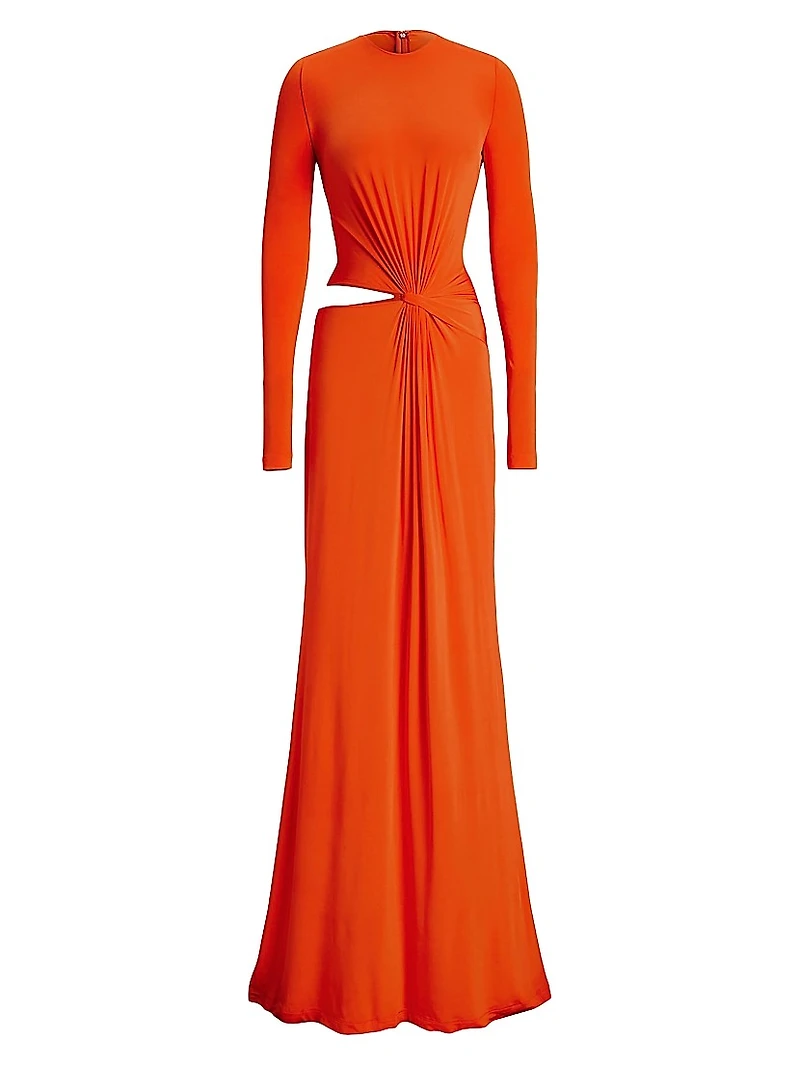 Twist Cut-Out Jersey Gown