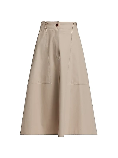 Cennare Cotton Knee-Length Skirt