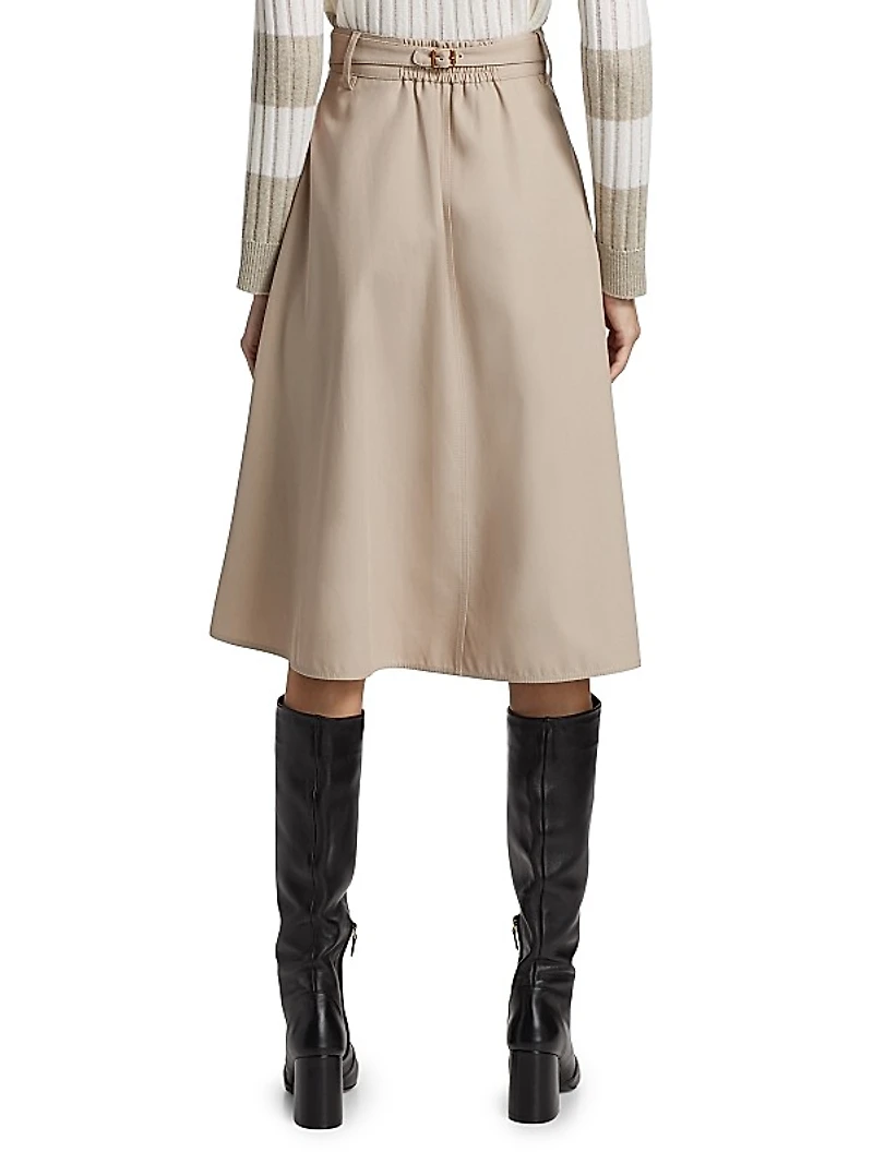 Cennare Cotton Knee-Length Skirt