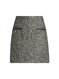 Cosa Wool-Blend Tweed Miniskirt