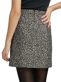 Cosa Wool-Blend Tweed Miniskirt