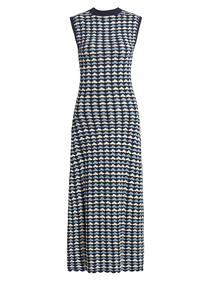 Spondylus Pacifico Sleeveless Midi-Dress