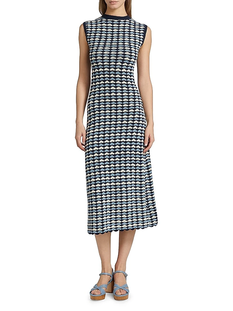 Spondylus Pacifico Sleeveless Midi-Dress