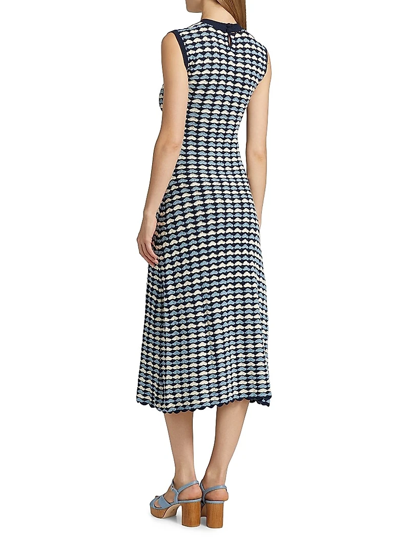 Spondylus Pacifico Sleeveless Midi-Dress