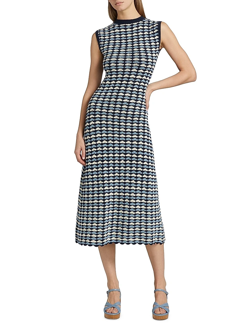 Spondylus Pacifico Sleeveless Midi-Dress