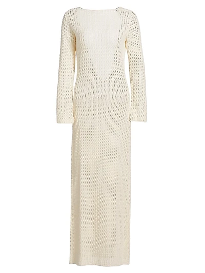 Spondylus Misha Crochet Maxi Dress