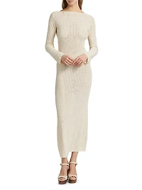 Spondylus Misha Crochet Maxi Dress