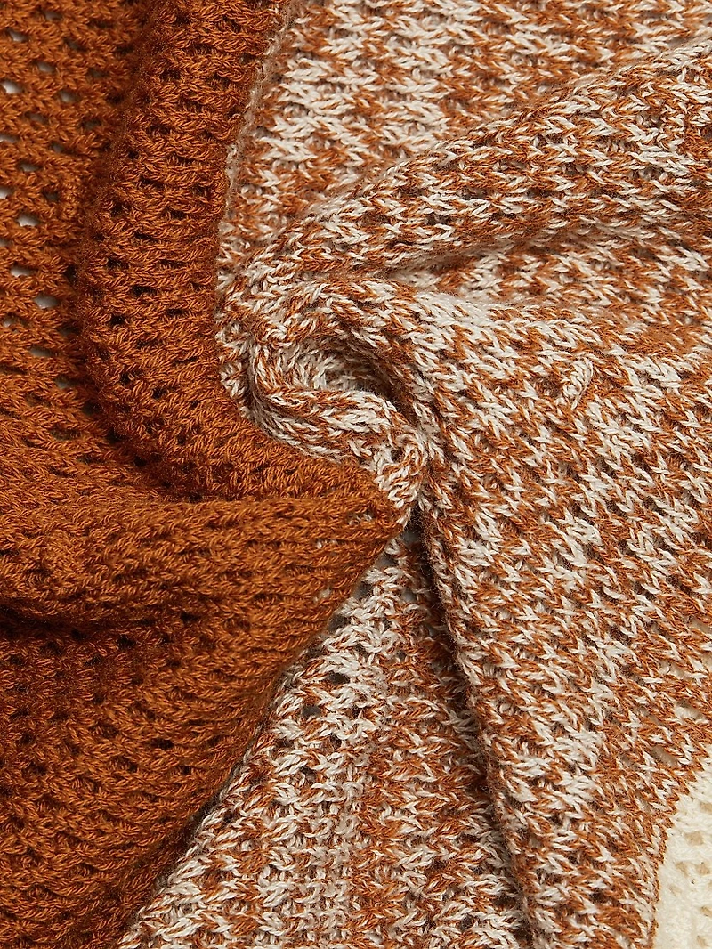 Ofrenda Gradient Crochet Midi-Skirt