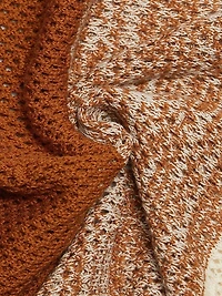 Ofrenda Gradient Crochet Midi-Skirt