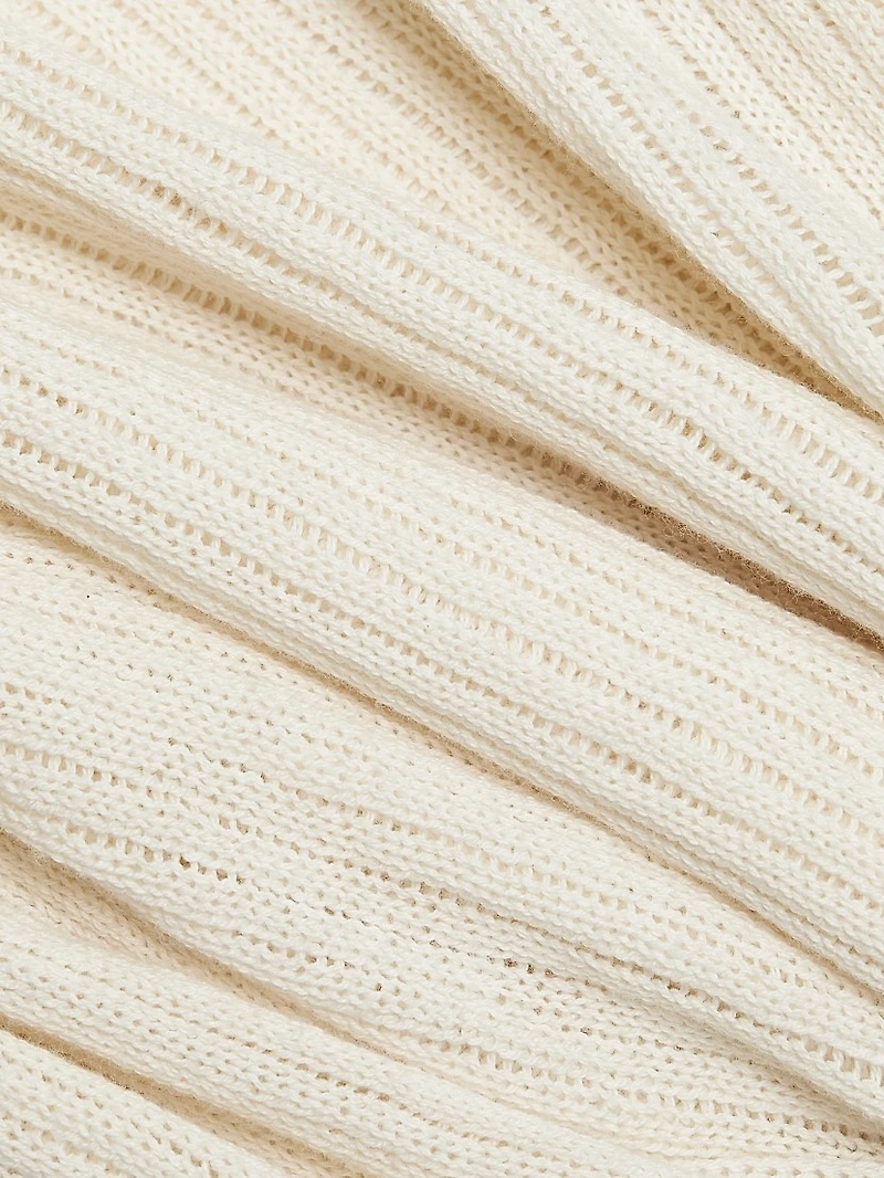 Spondylus Onda Rib-Knit Crewneck Sweater