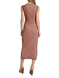 Spondylus Golfo Rib-Knit Midi-Dress