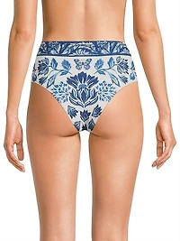 Tapestry High-Rise Bikini Bottom