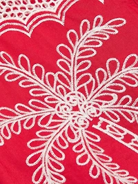Palm Trees Crochet Short-Sleeve Shirt