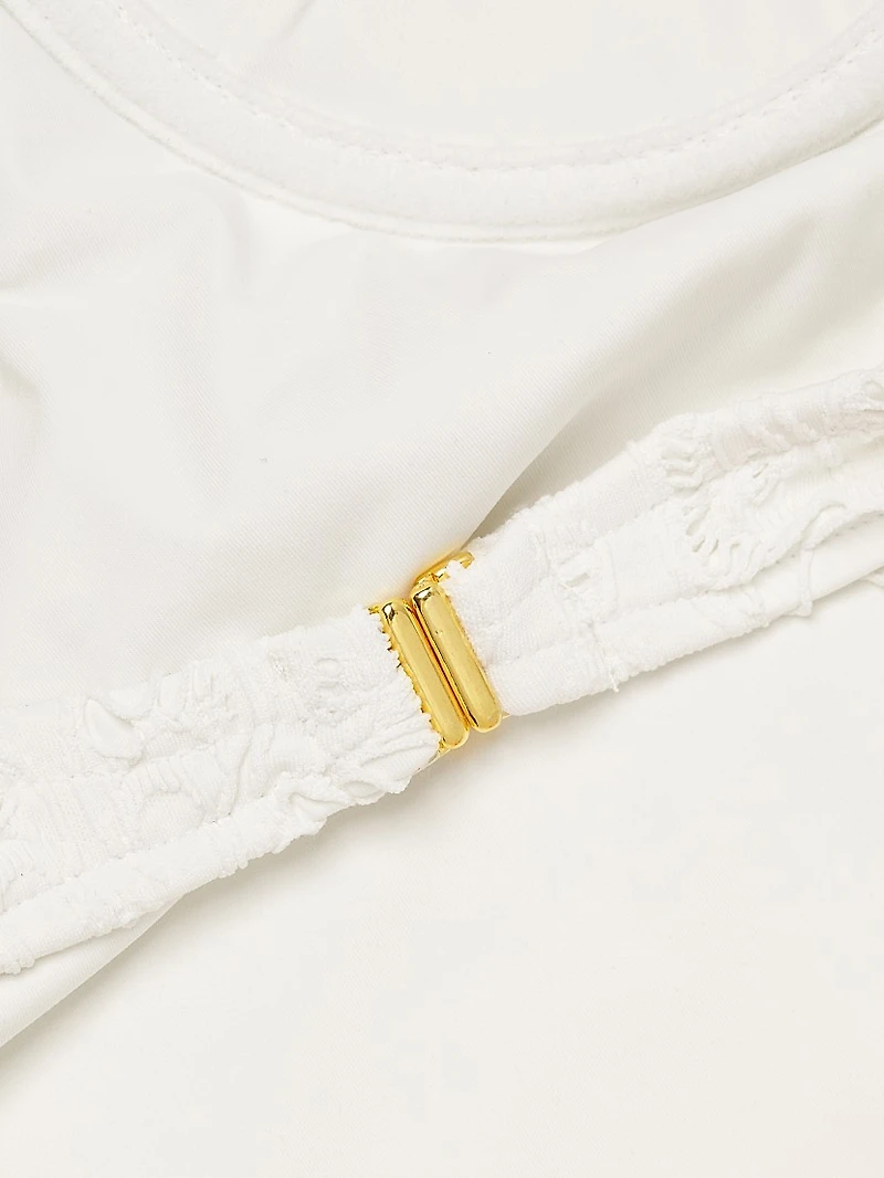 Seashell Eyelet One-Piece Swimsuit