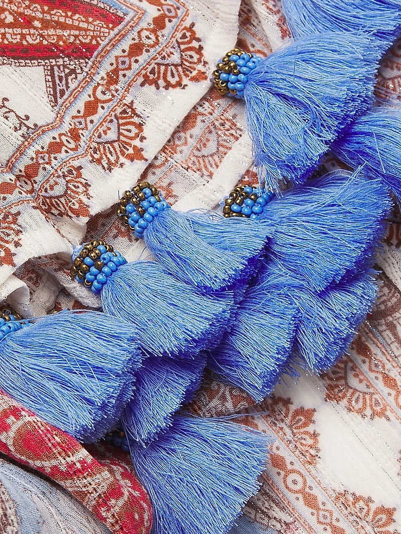 Jandaya Mixed-Print Cover-Up Robe