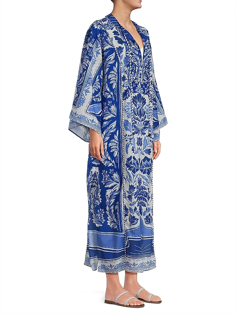 Delicate Tapestry Cover-Up Long Dress