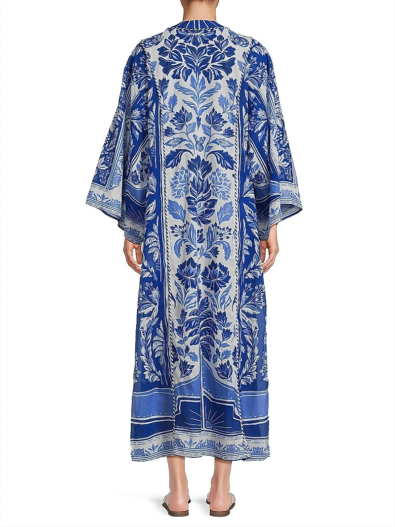 Delicate Tapestry Cover-Up Long Dress