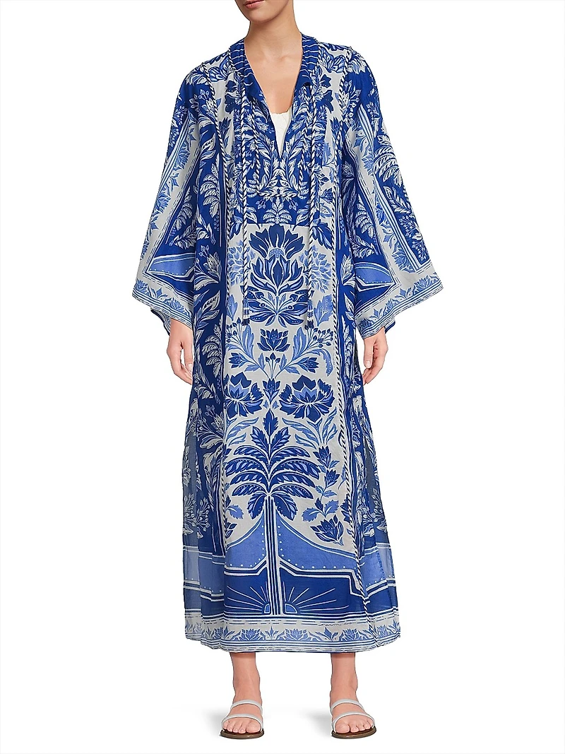 Delicate Tapestry Cover-Up Long Dress