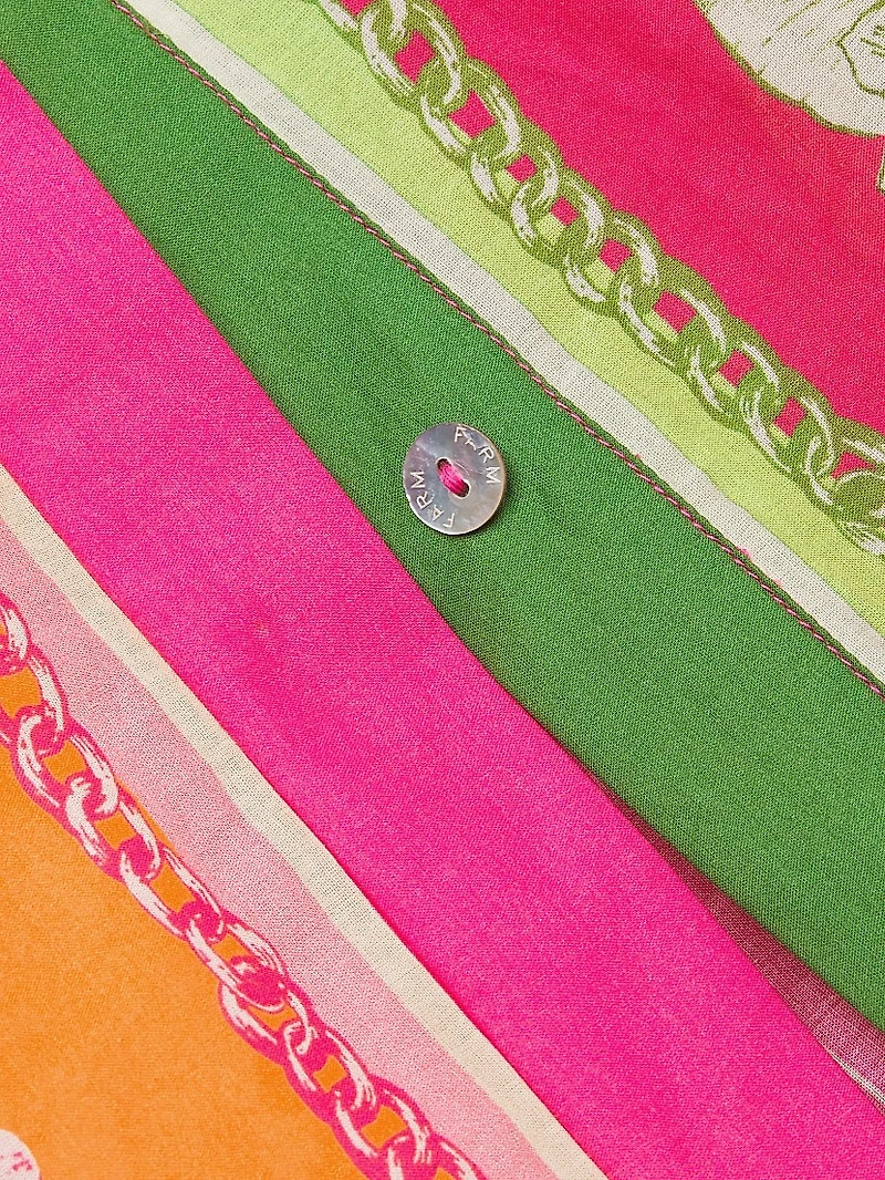 Floral Elegance Print Cover-Up Shirt