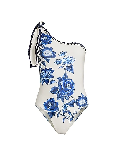 Floral Cascade One-Piece Swimsuit