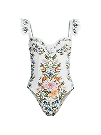 Sweet Bloom Bouquet One-Piece Swimsuit