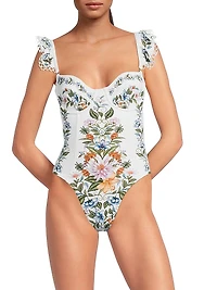 Sweet Bloom Bouquet One-Piece Swimsuit