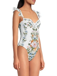 Sweet Bloom Bouquet One-Piece Swimsuit