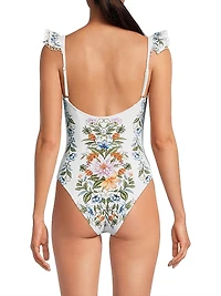 Sweet Bloom Bouquet One-Piece Swimsuit