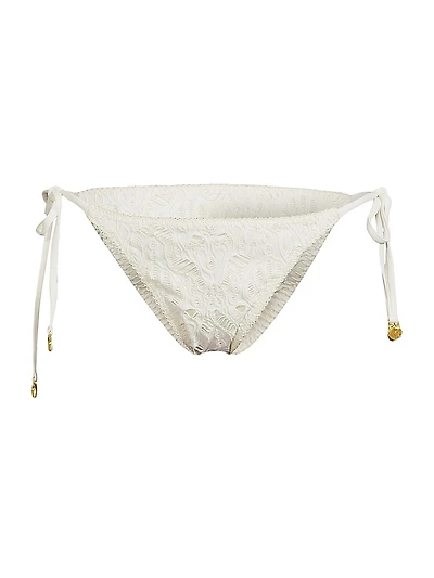 Seashell Eyelet Tie Bikini Bottom