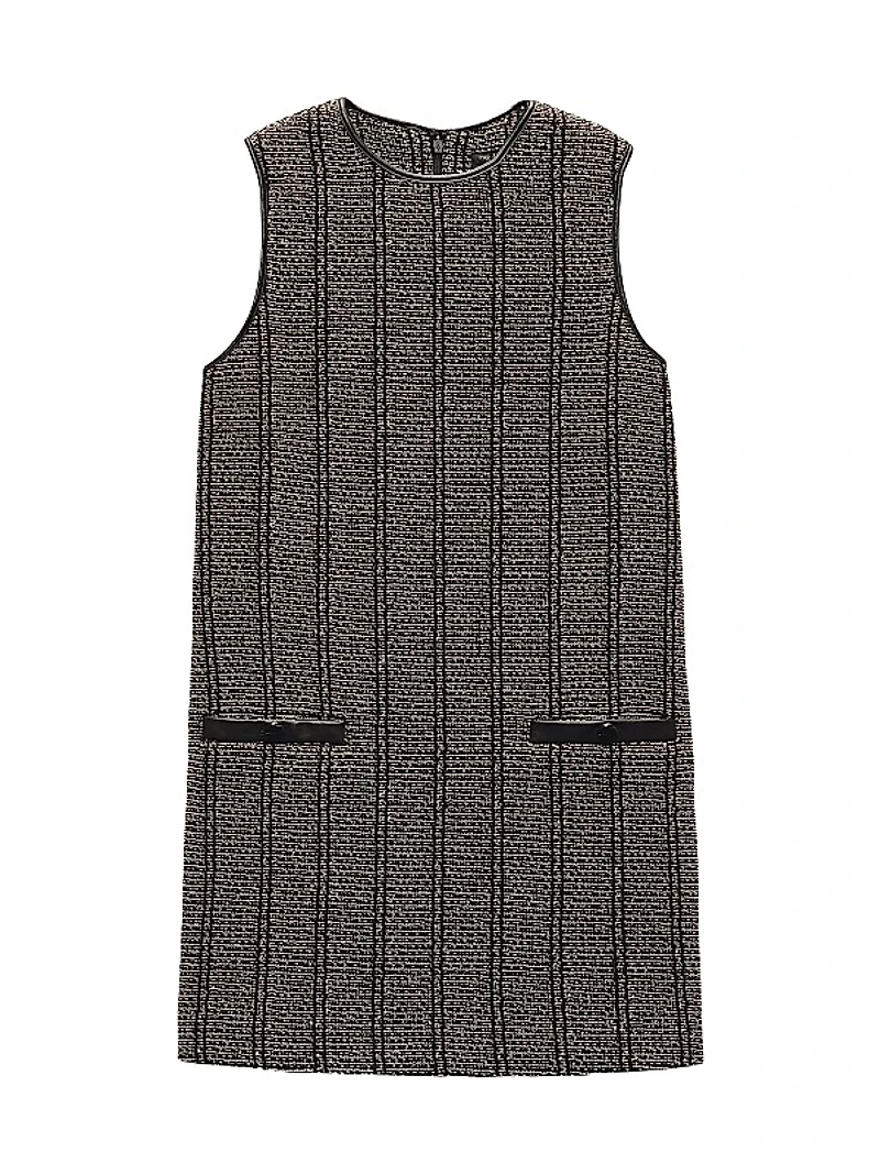 Frances Cotton Tweed Shift Minidress