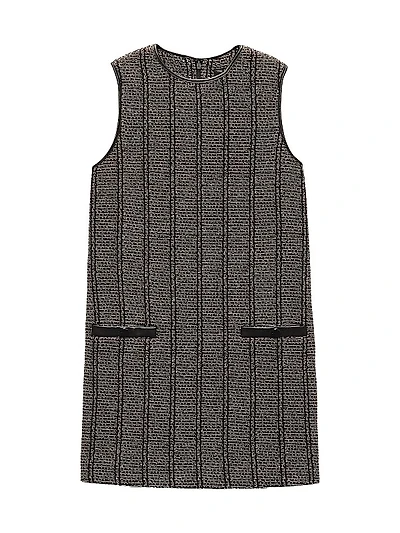 Frances Cotton Tweed Shift Minidress
