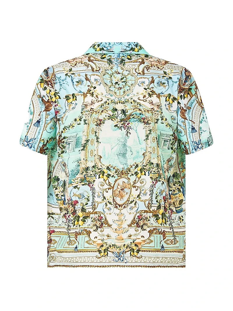 Camilla x White Lotus Camp Collar Short-Sleeve Shirt