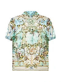Camilla x White Lotus Camp Collar Short-Sleeve Shirt