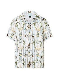 Camilla x White Lotus Cabana Printed Linen Camp Shirt