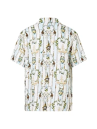 Camilla x White Lotus Cabana Printed Linen Camp Shirt