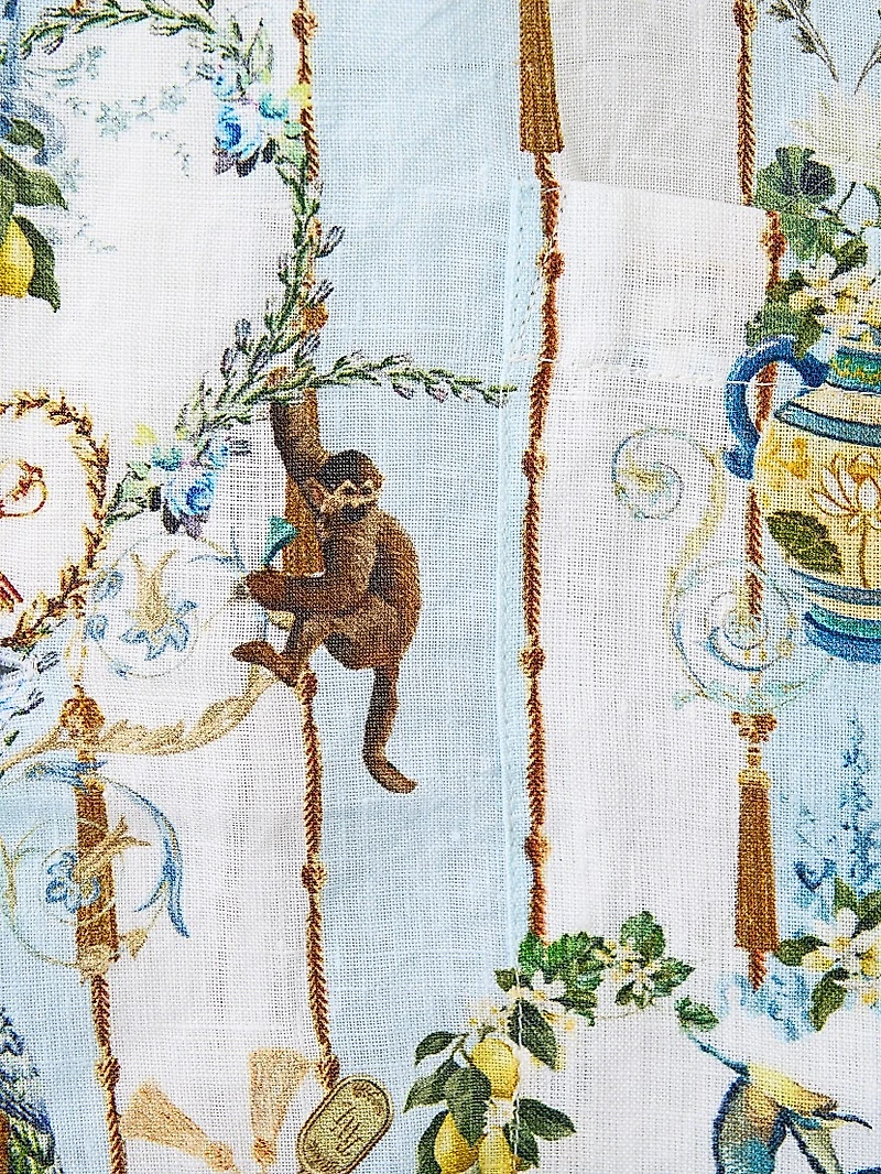 Camilla x White Lotus Cabana Printed Linen Camp Shirt