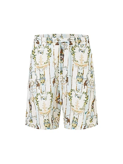 Camilla x White Lotus Printed Linen Shorts