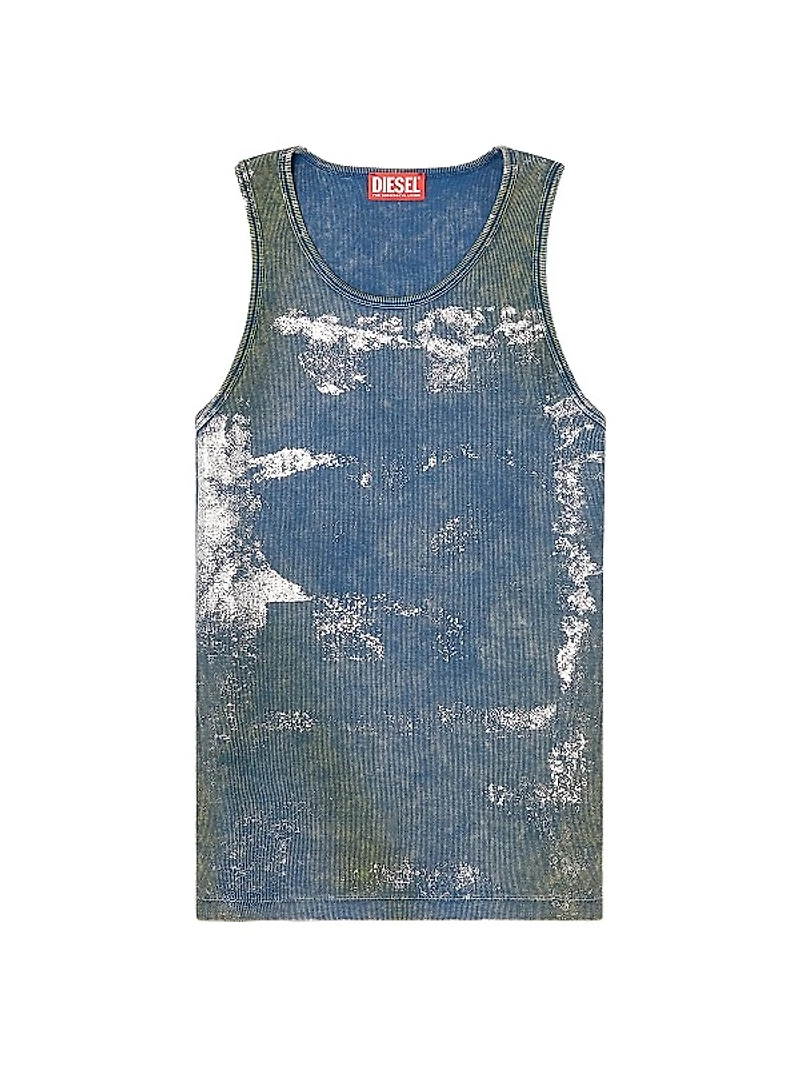 Metallic Foil Cotton Logo Tank