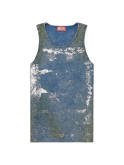 Metallic Foil Cotton Logo Tank