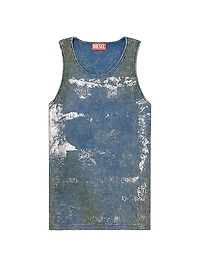 Metallic Foil Cotton Logo Tank