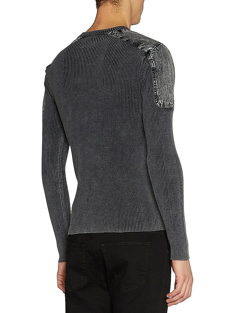 Martin Rib-Knit Crewneck Top