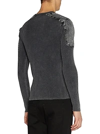 Martin Rib-Knit Crewneck Top