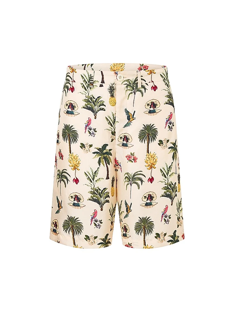 Camilla x White Lotus Mid-Length Shorts
