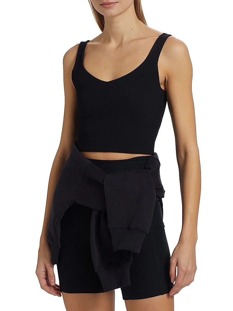 Impulse Ribbed Crop Tank