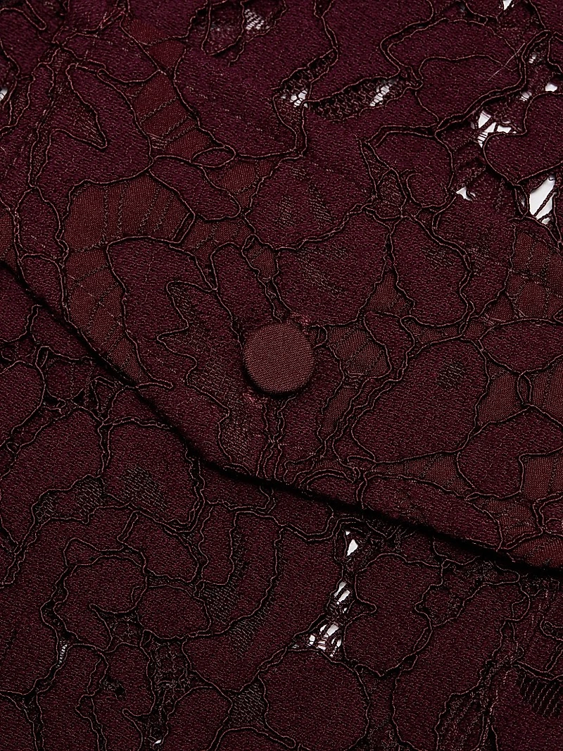 Mina Lace Button-Front Top