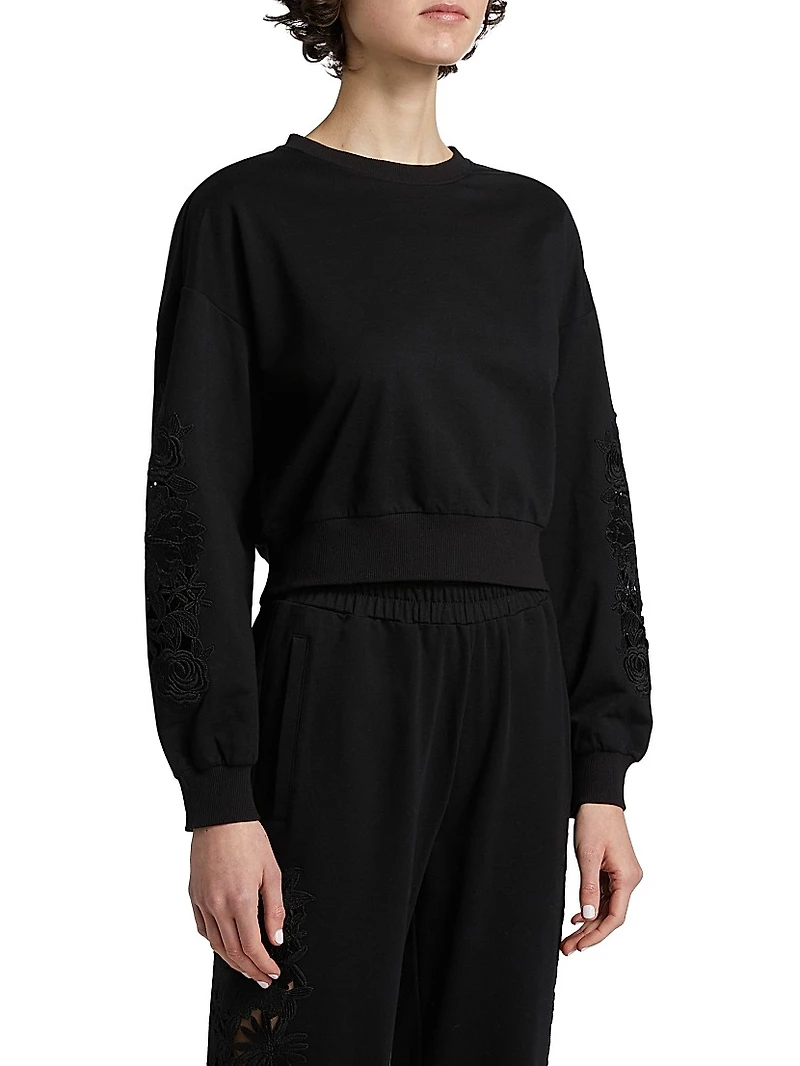 Arabella Lace Sweatshirt