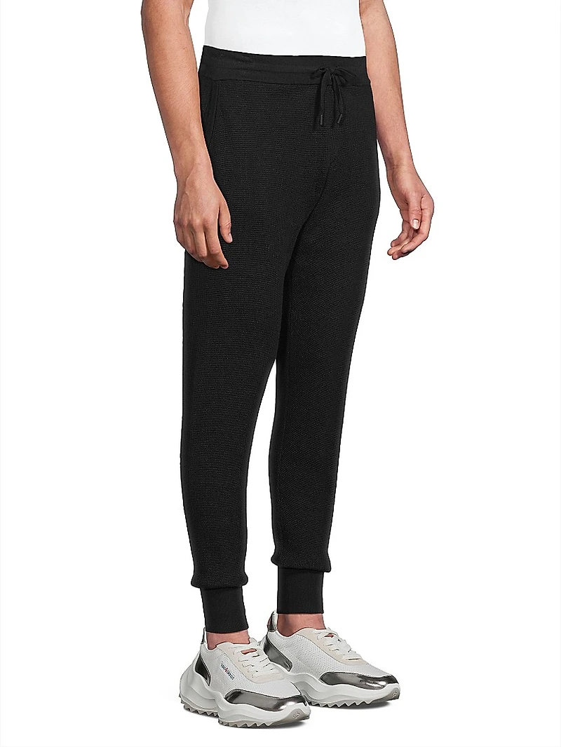Cotton & Cashmere Waffle Joggers
