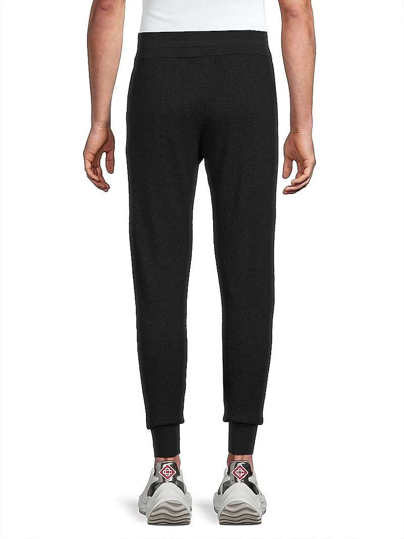 Cotton & Cashmere Waffle Joggers
